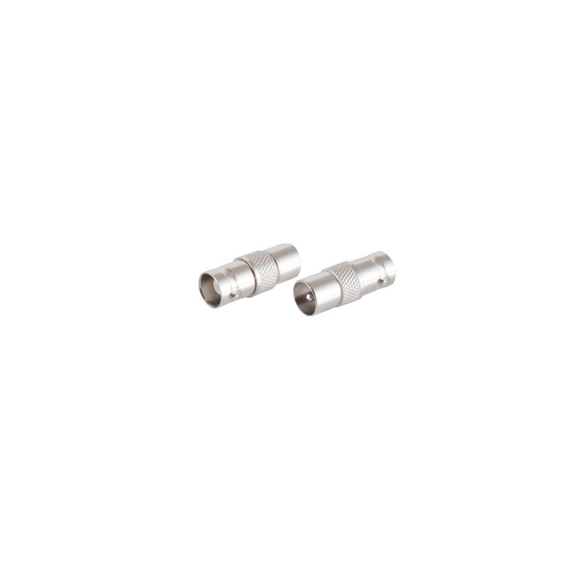 S/CONN BNC-Adapter BNC-Kupplung auf IEC-Stecker für Video- und Audioübertragung Silber
