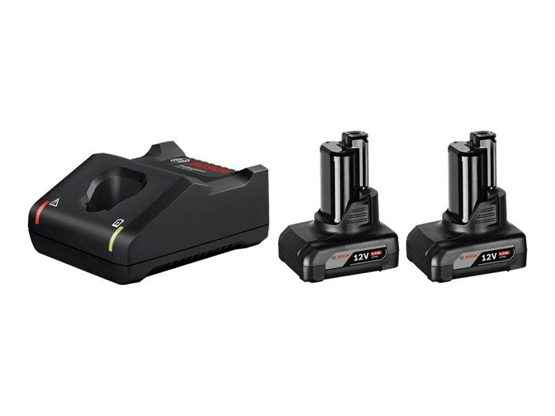 Bosch Professional GAL 12V-40 +2x GBA 6.0Ah 1600A01B20 Werkzeug-Akku und Ladegerät 12 V 6 Ah Li-Ion