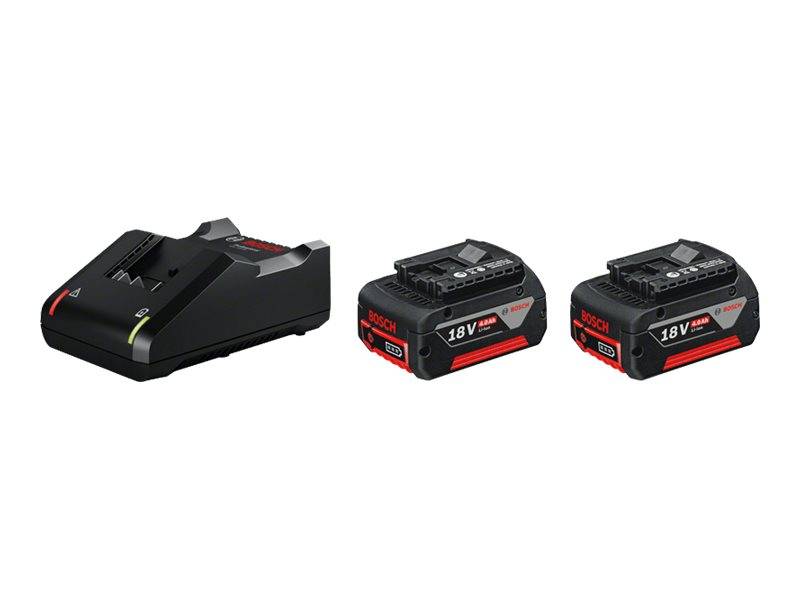 Bosch Professional 2x GBA 18V 4.0AH + GAL 18V-40 Professional 1600A019S0 Werkzeug-Akku und Ladegerät 18 V 4 Ah Li-Ion
