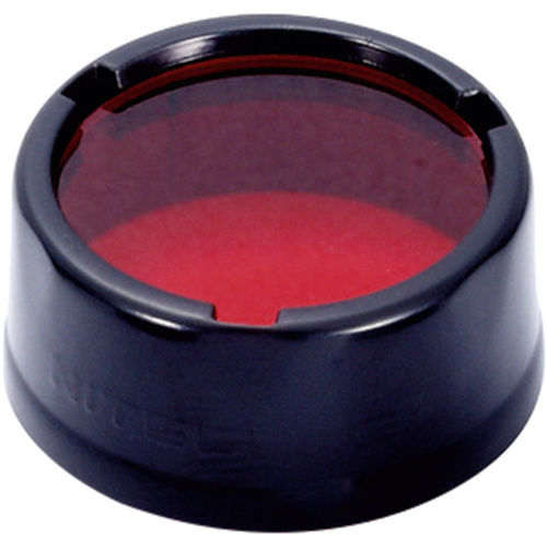 NiteCore NITNFR25 Farbfilter EC1, EC2, EA1, EA2, MT2C, P12, SRT3, SRT5 und Taschenlampen mit einen Ø 25mm Rot