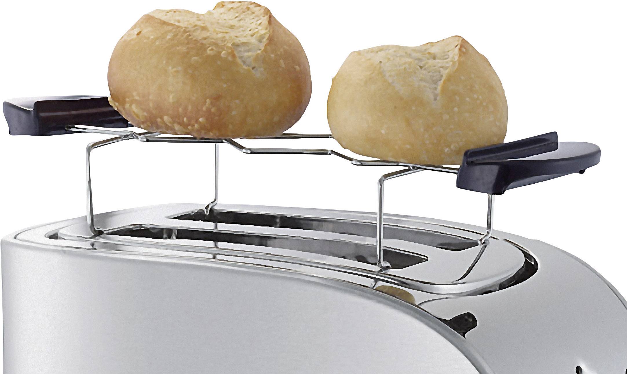 WMF STELIO Toaster mit BagelFunktion, mit Brötchenaufsatz Edelstahl