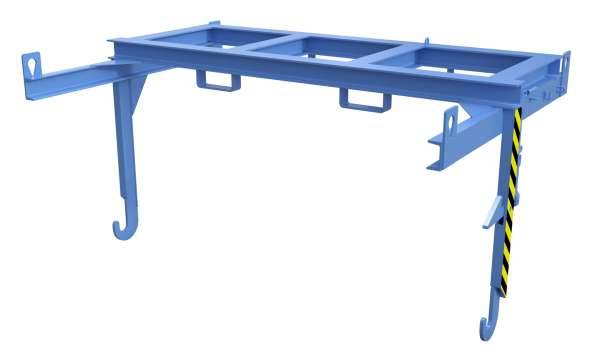 Traverse Typ BKT 200 für Stapelkipper Typ BSK 200, 1350x2130x895mm,Tragl. 2000kg, Blau