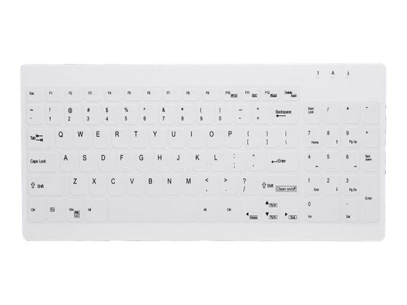 CHERRY AKTIVE KEY Hygiene Compact Ultraflat Keyboard with Nu