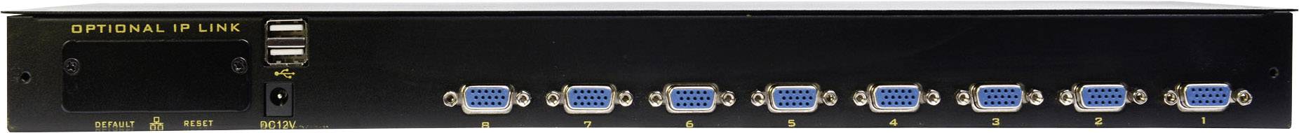 Digitus DS-72012US 8 Port KVM-Konsole VGA USB 1920 x 1080 Pixel