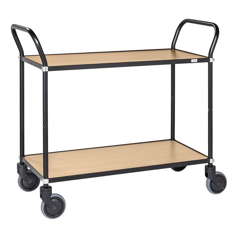 Kongamek Servierwagen 250 kg, 2 Etagen, 1100 x 430 x 940 mm L/B/H Tischwagen Rollwagen