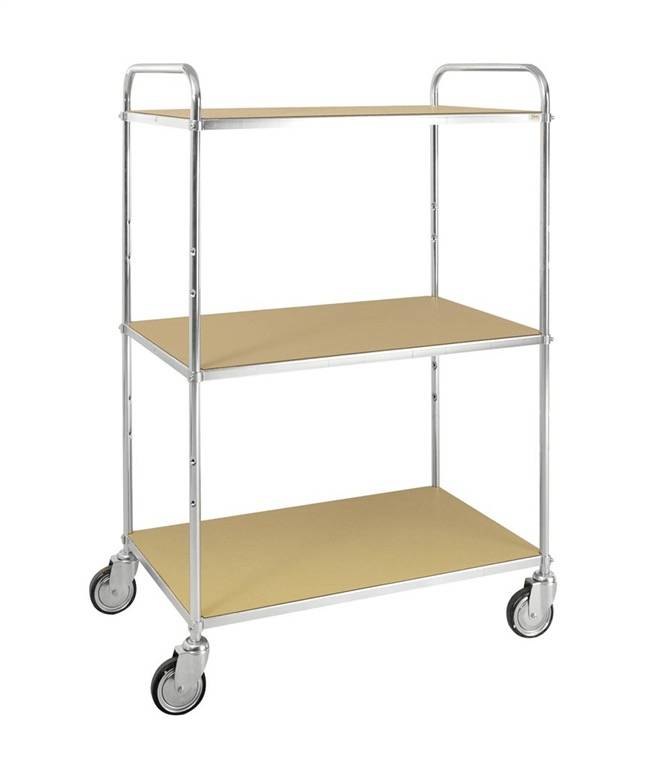 Kongamek ESD-Etagenwagen, Bügelhöhe 1.445 mm, 3 Böden à 940 163906-YY