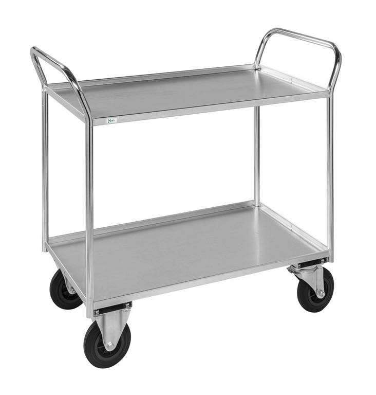 Kongamek Etagenwagen 400 kg, 2 Etagen, 1080 x 450 x 1000 mm L/B/H Tischwagen Rollwagen