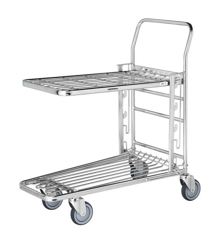 Kongamek Einkaufswagen 300 kg, 2 Etagen, 890 x 520 x 1000 mm L/B/H