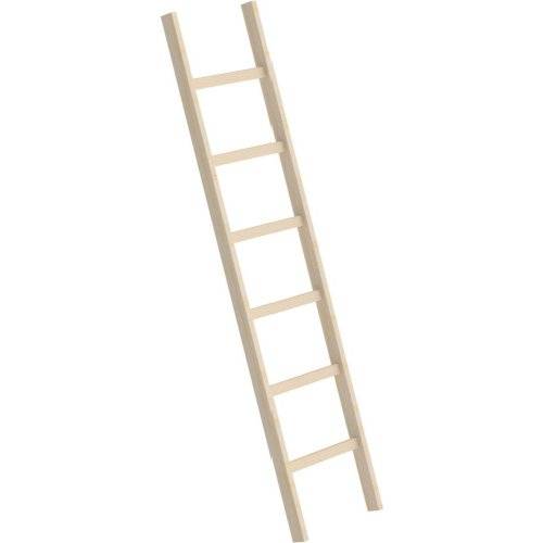 Anlegeleiter Holz 33106 hne Traverse 6 Sprossen