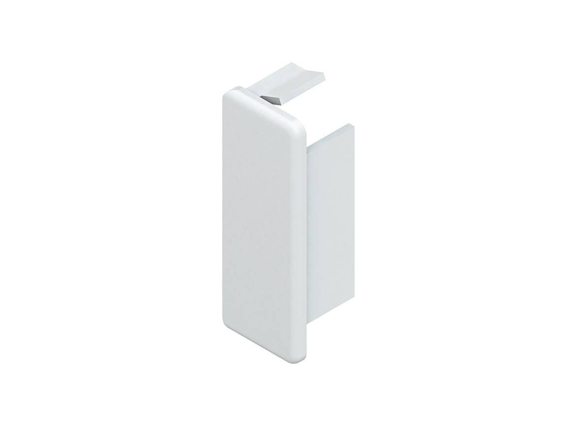 Kleinhuis Endstück rws 30x30 RAL9010 E3030.3 32 mm, 30 mm