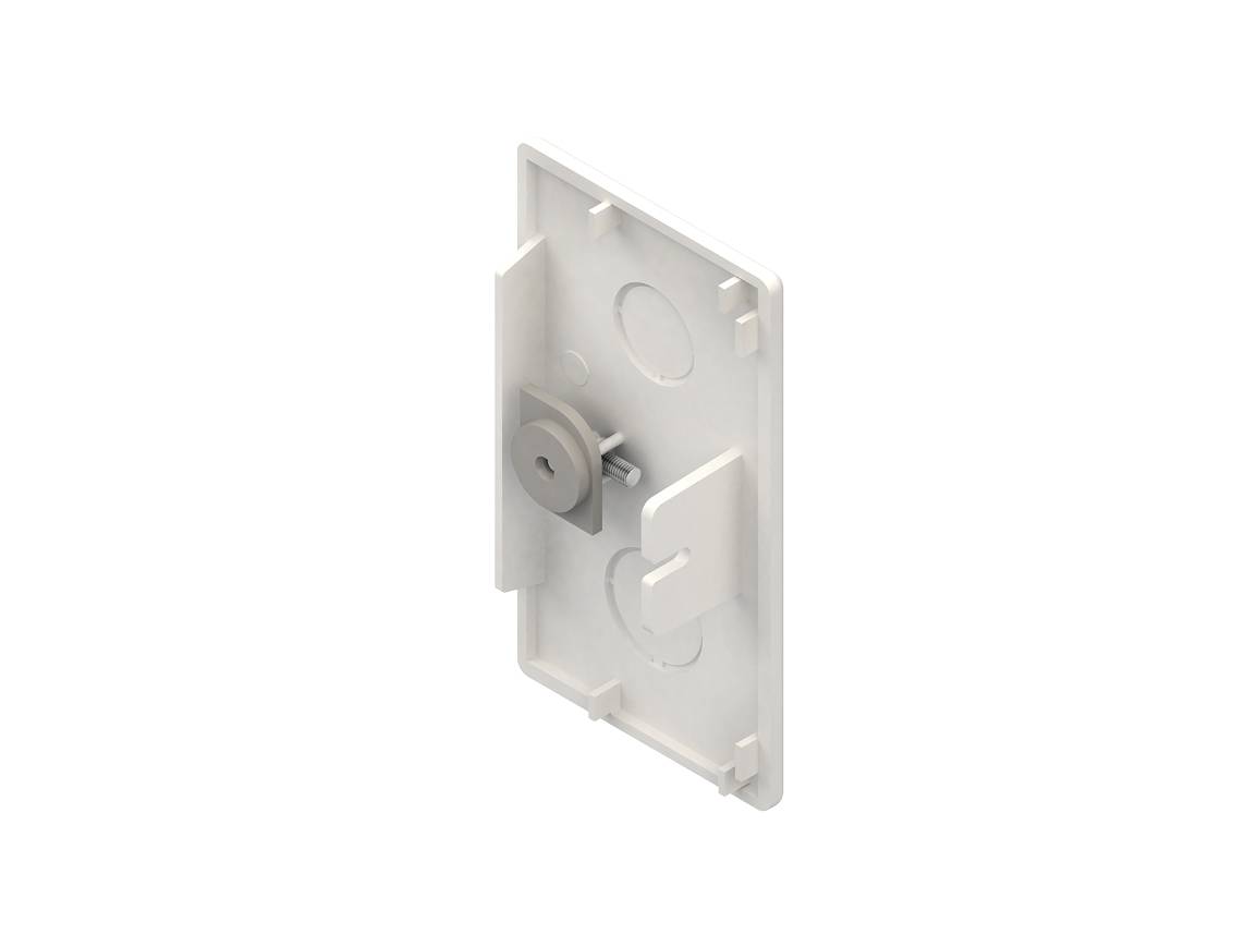 HKL Endstück lgr 60x110 RAL7035 EG60110.8