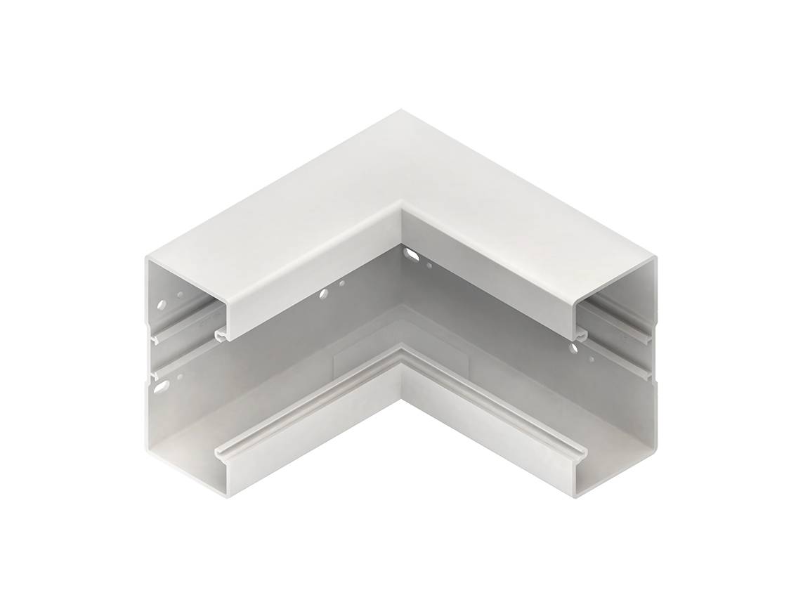 Inneneck 90°BI1708.3m.Bodenlochung PVC RAL9010 rws
