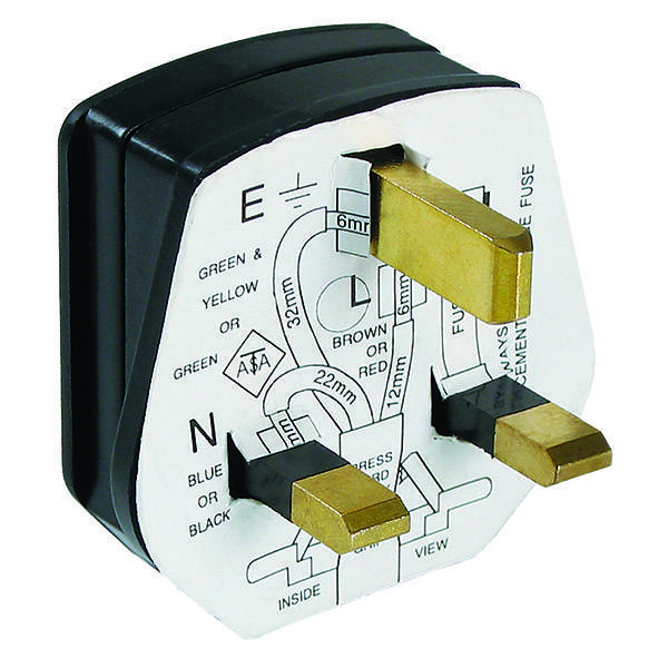 Bachmann 910.176 Schutzkontaktstecker Kunststoff 250 V Schwarz IP20