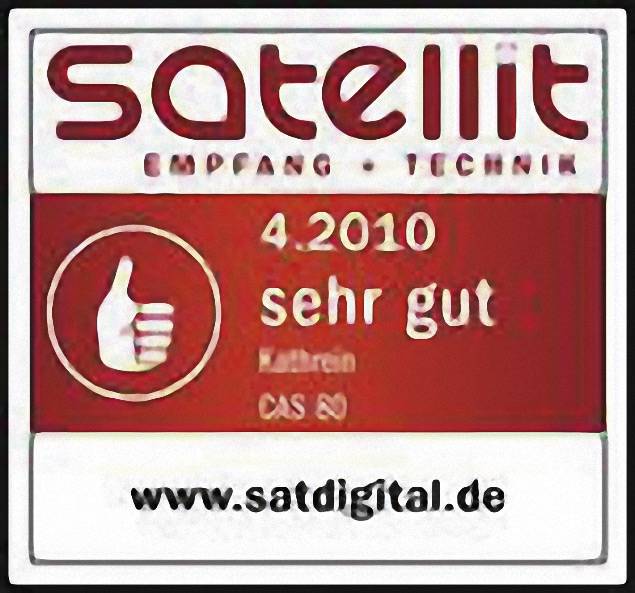 Kathrein CAS 80 SAT Antenne 75cm Reflektormaterial: Aluminium Rot, Braun