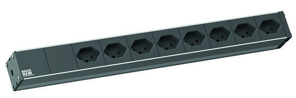 Bachmann 800.1259 19 Zoll Netzwerkschrank-Steckdosenleiste 1 HE