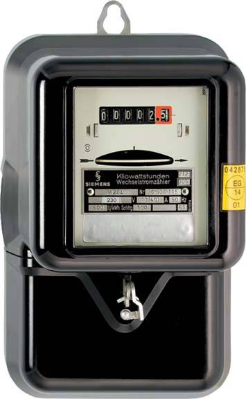 NZR Wechselstromzähler geeicht,10(40)A 01020113 10 A, 40 230 V, 0 50 Hz, 0,8 W, 190 mm
