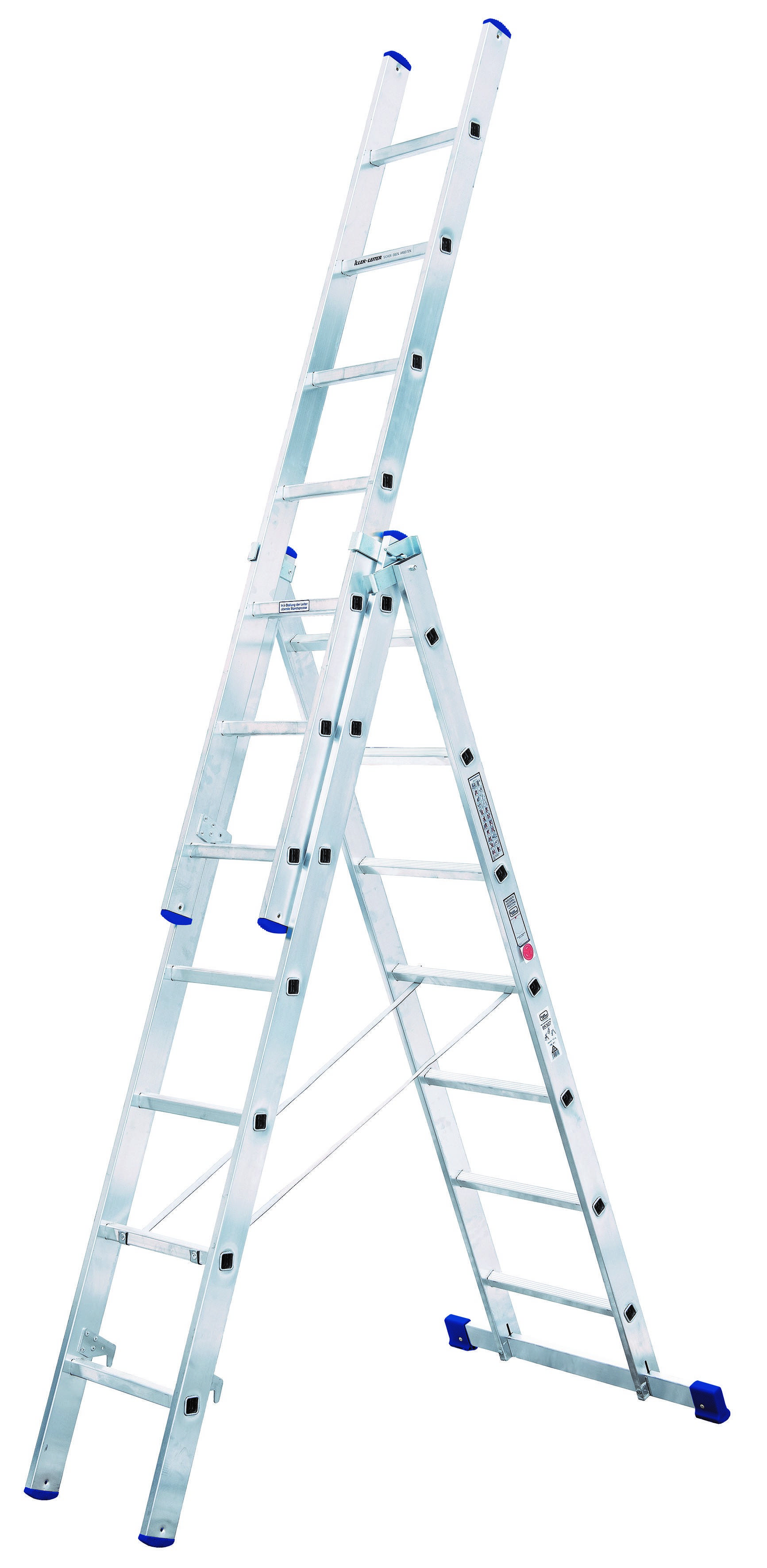 Iller Mehrzweckleiter Eurostars 3x9 Sprossen