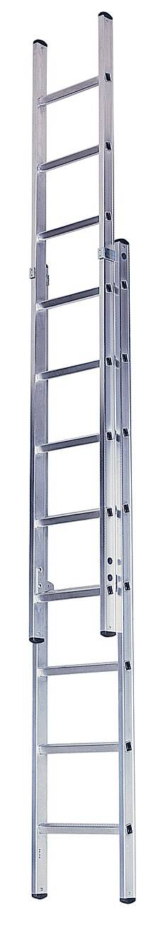 ILLER-LEITER Sprossenschiebeleiter Ind. 2-t.2x5Sp. o.S. 6808#6805