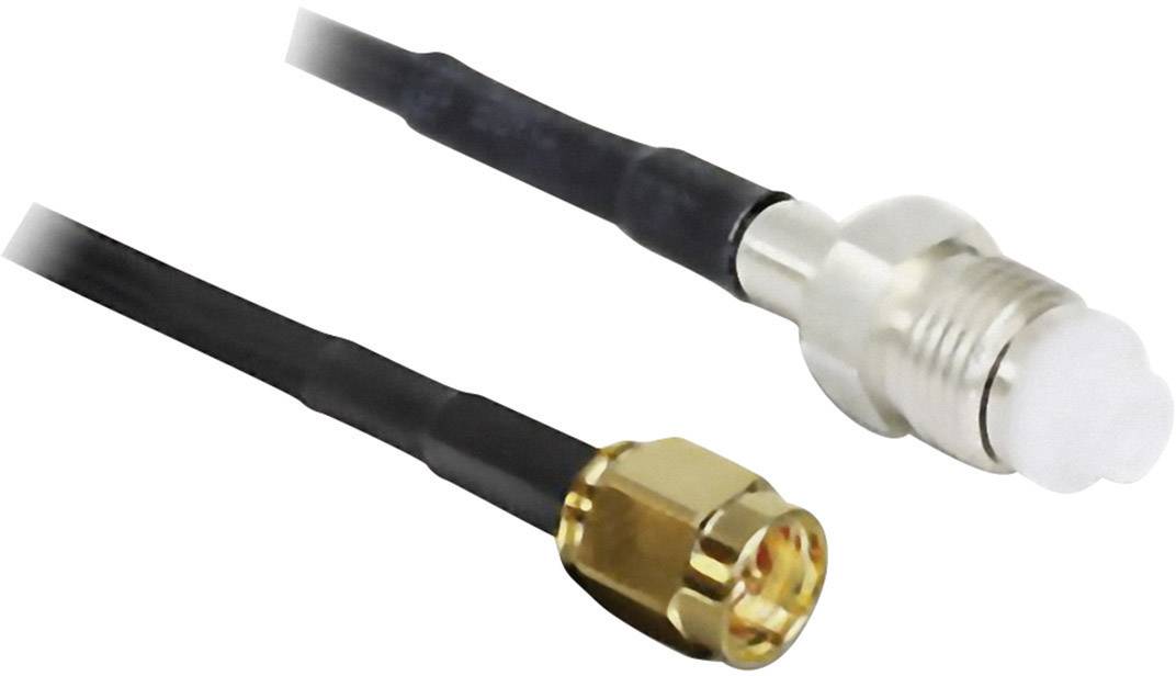 Delock WLAN-Antennen Verlängerungskabel [1x SMA-Stecker - 1x FME-Buchse] 20.00 cm Schwarz
