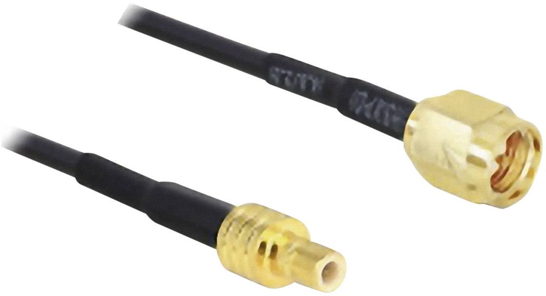 Delock WLAN-Antennen Verlängerungskabel [1x SMA-Stecker - 1x SMB-Stecker] 3.00 m Schwarz