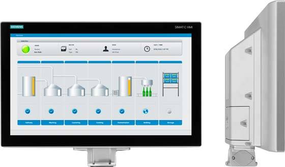 Siemens 6AV2124-0UC24-1AX0 6AV21240UC241AX0 SPS-Display