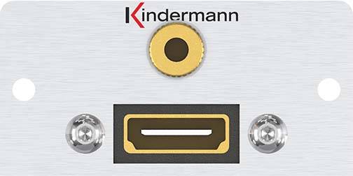 Kindermann Konnect 50 alu - Modulares Faceplate-Snap-In