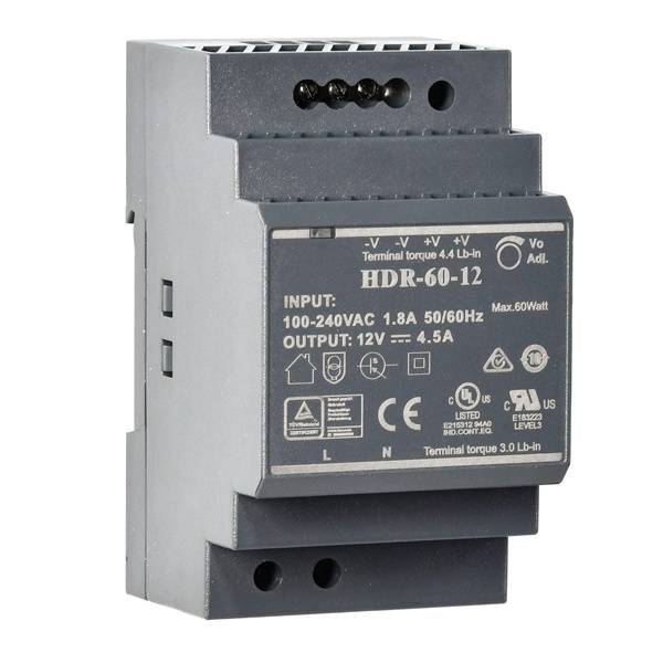 Indexa Hutschienen-Netzteil 54W 12V/4,5A HDR6012