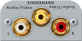 Kindermann Anschlussblende Video/Audio 7441000430