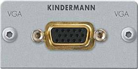 Kindermann Konnect 50 alu - Modulares Faceplate-Snap-In