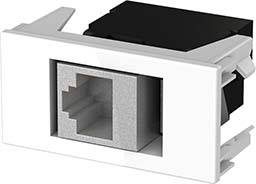 Kindermann Konnect 45 click Half Size Adapter Plate Cat-6