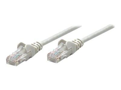 Intellinet 737067 RJ45 Netzwerkkabel, Patchkabel CAT 6a S/FTP 20.00 m Grau Folienschirm, Geflechtschirm, Halogenfrei 1 St.