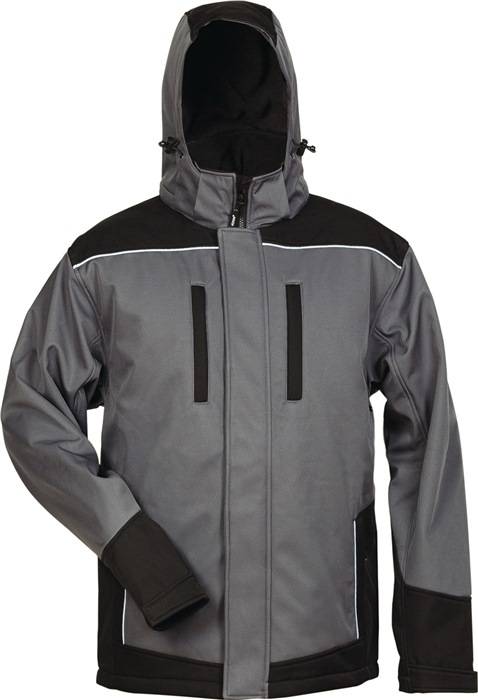 Wintersoftshelljacke Ajax Gr.XL grau/schwarz ELYSEE