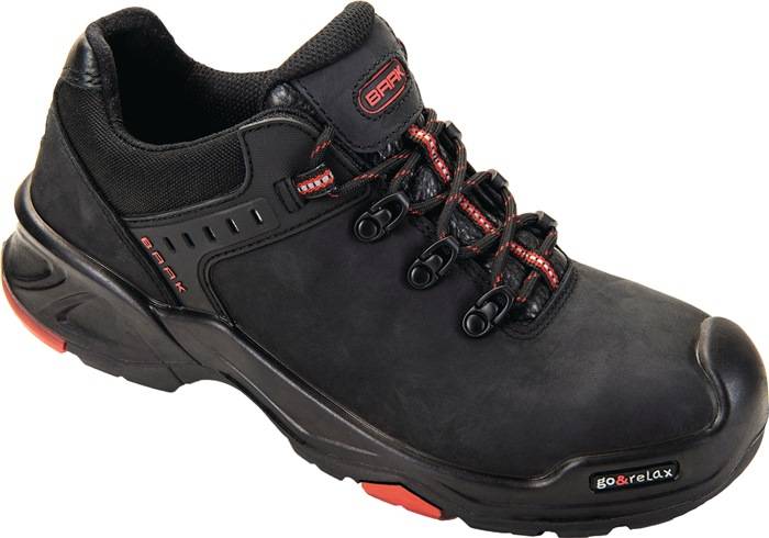 Sicherheitsschuh Brook Gr.46 schwarz/rot Leder S3 SRC HRO EN20345 BAAK