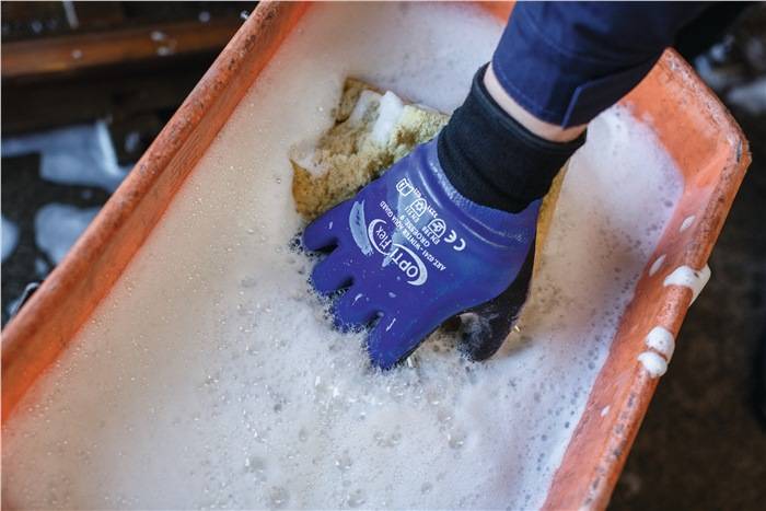 Handschuhe Winter Aqua Guard Gr.9 schwarz/blau EN 388,EN 511 PSA II OPTIFLEX