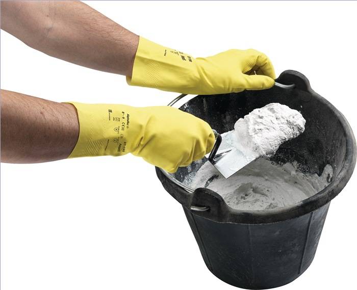 ANSELL 87190100 Chemikalienhandschuhe AlphaTec 87-190 Größe 9,5-10 gelb PSA-Kat