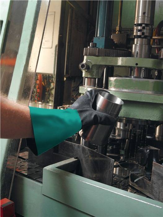 Chemiehandschuh Alpha-Tec 58-530W Gr.10 grün/grau EN 388,EN 374,EN 1149 Kat.III