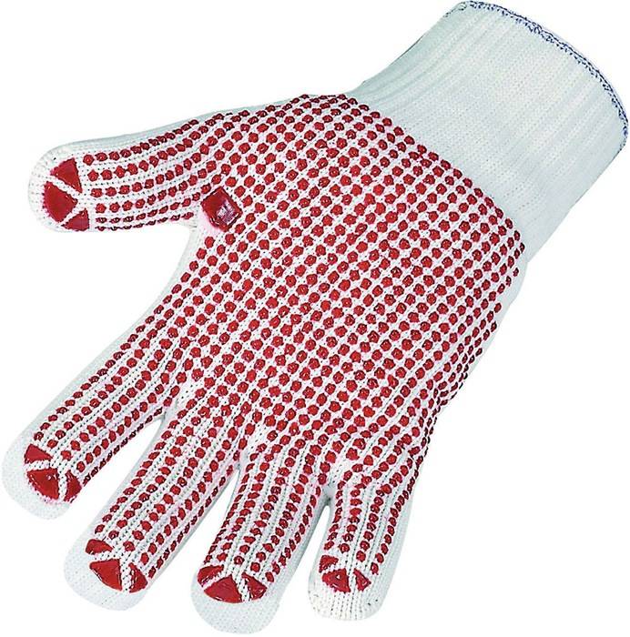 Handschuhe Gr.10 rot EN 388 PSA II Baumwolle (innen)/Polyamid (außen) ASATEX