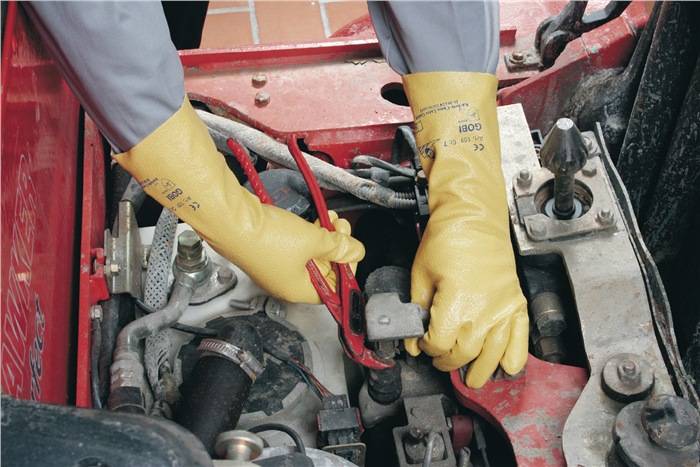 Handschuhe Gobi 109 Gr.10 gelb BW-Trikot m.Nitril EN 388 PSA II HONEYWELL