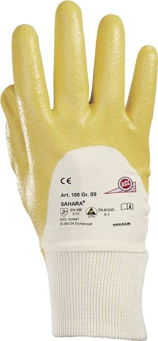 Handschuhe Sahara 100 Gr.10 gelb BW-Trikot m.Nitril EN 388 PSA II HONEYWELL