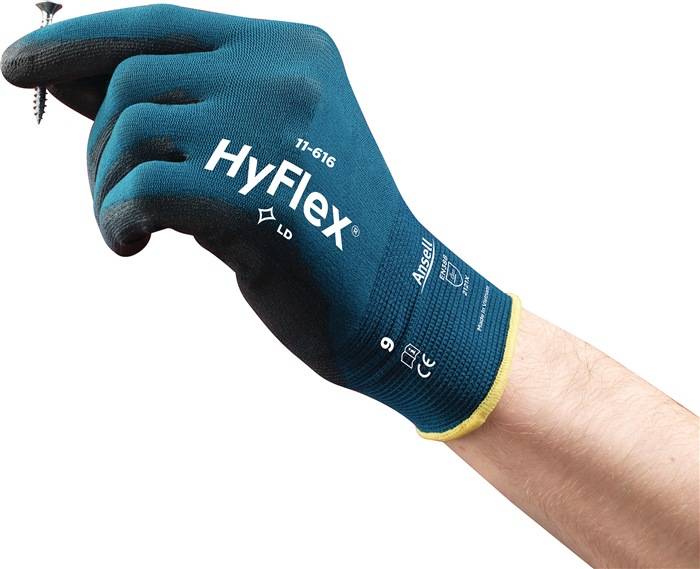 Handschuhe HyFlex® 11-616 Gr.10 grünblau/schwarz EN 388:2016 PSA II 12 PA