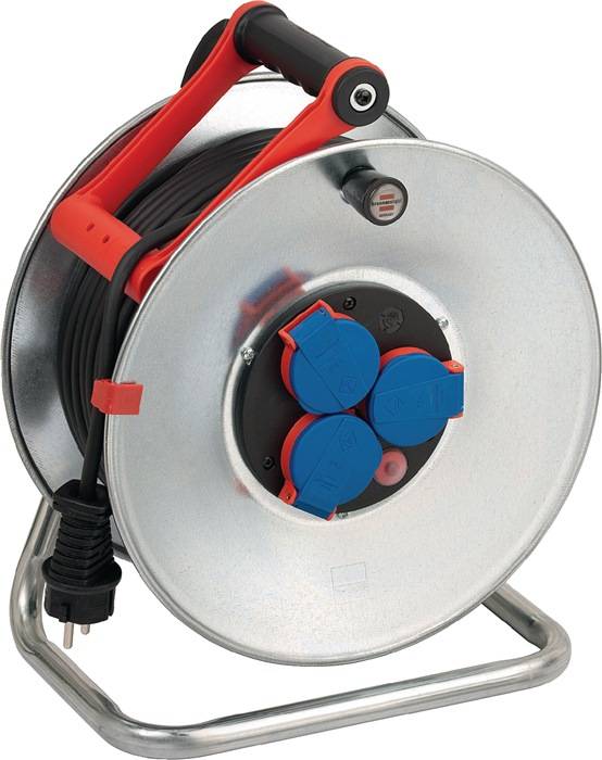 Brennenstuhl 1198590 Kabeltrommel 50.00 m Schwarz Schutzkontakt-Stecker