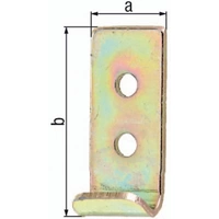 Schließhaken f.Kistenverschlüsse L.30 B.12 S.1,5mm STA galv.gelb verz.ger.GAH Schließhaken f.Kistenverschlüsse L.30 B.12 S.1,5mm STA galv.gelb verz.ger.GAH