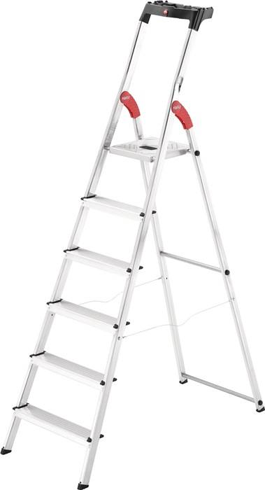 Stufenstehleiter L60 Standardline 6 Stufen Alu.Gesamt-H.2080mm HAILO