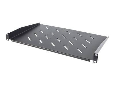 Intellinet 714884 19 Zoll Netzwerkschrank-Geräteboden 1 HE Geeignet für Schranktiefe: ab 450 mm Schwarz (RAL 9005)