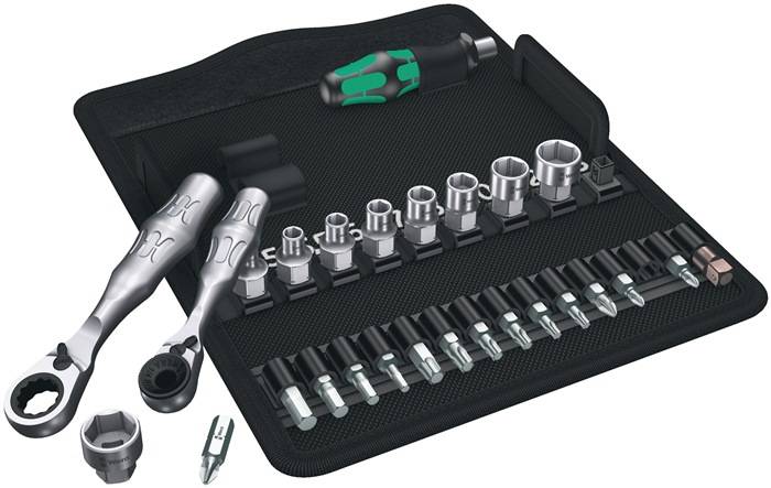 Steckschlüsselsatz KK Zyklop Mini 2 27-tlg.1/4 Zoll SW 4-13mm Z.60/60 6KT WERA