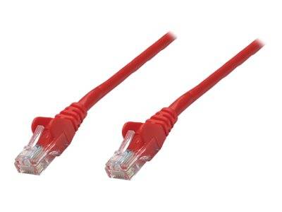 Intellinet 739801 RJ45 Netzwerkkabel, Patchkabel CAT 6 S/FTP 0.25 m Rot Folienschirm, Geflechtschirm, Halogenfrei 1 St.