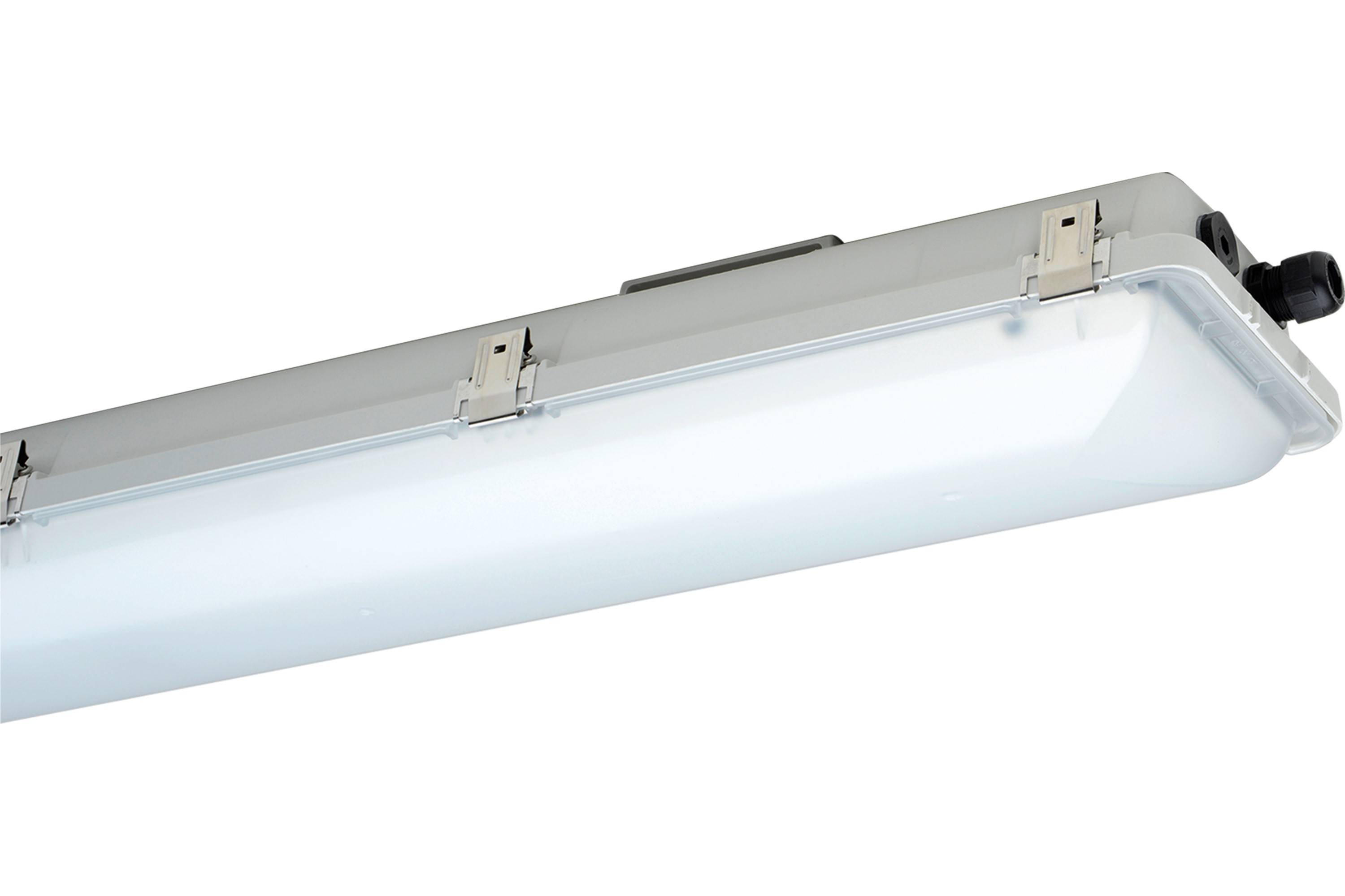 SCHUCH Ex-Poly-Leuchte IP66 nD866F 12L60 40W 6020lm satin.Wanne 1250mm Zone 2+22 Innenleuchten