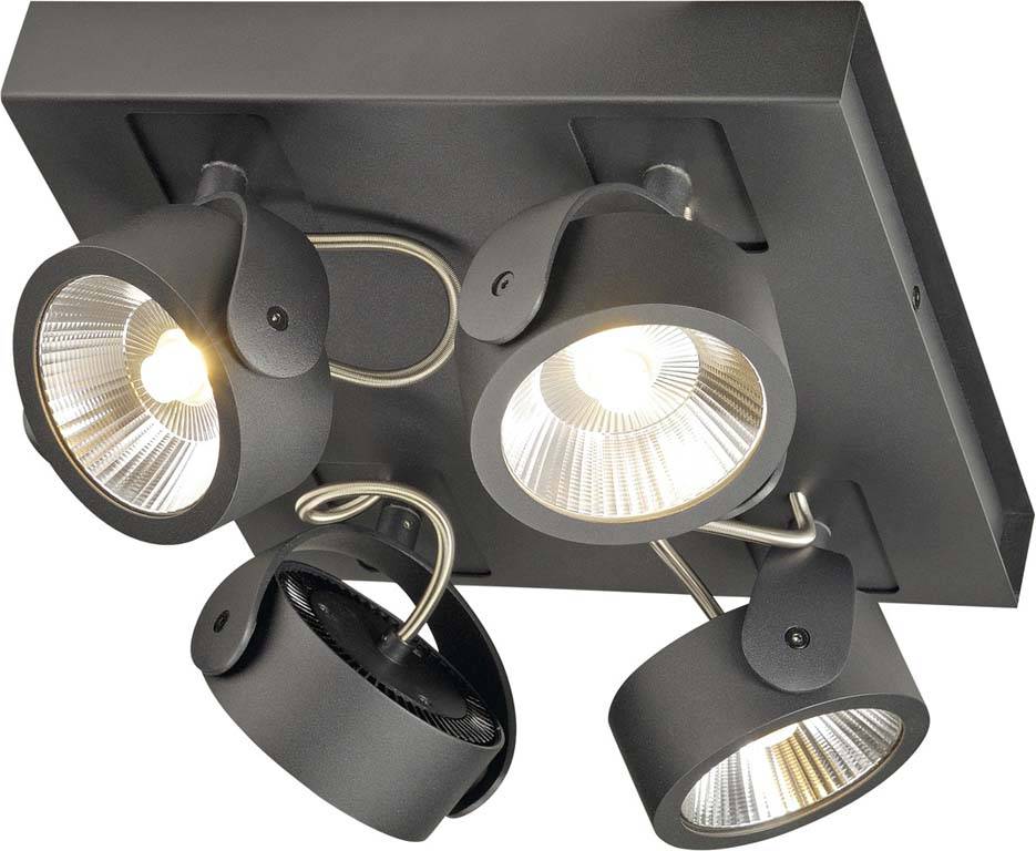 SLV 1000135 LED-Deckenleuchte 60W Schwarz