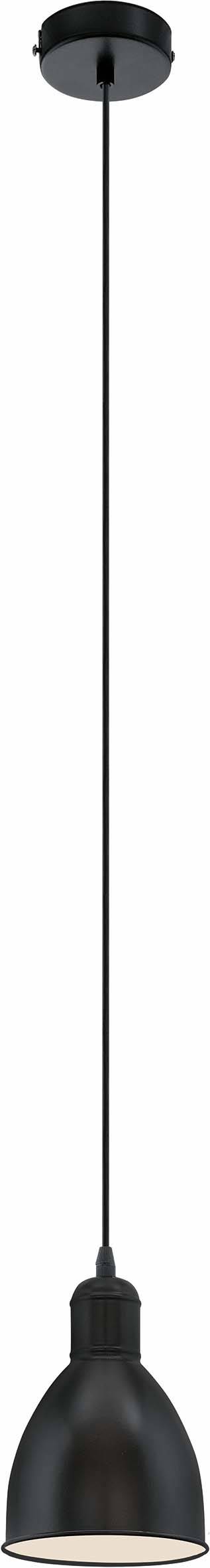 Eglo Hängeleuchte E27 schwarz 49464