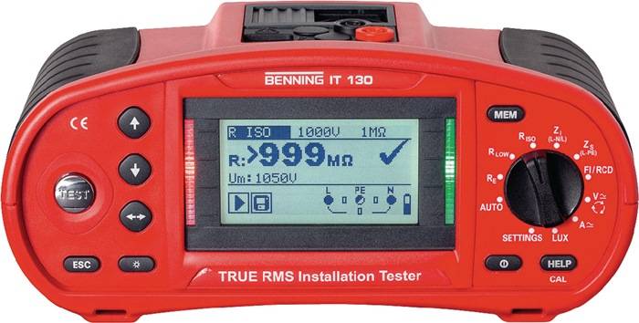 Benning IT 130 VDE-Prüfgerät kalibriert (ISO)